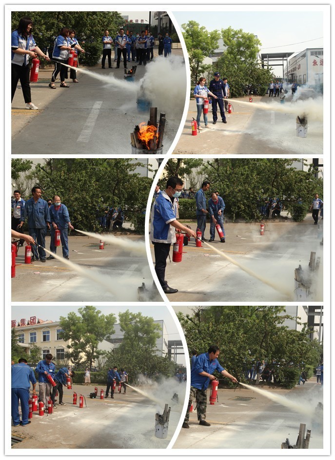 布洛爾員工使用滅火器滅火 布洛爾員工使用滅火器滅火