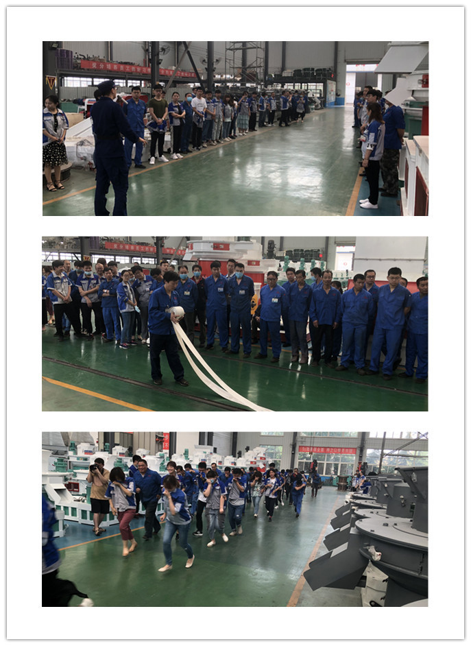 布洛爾員工進行安全疏散演練 布洛爾員工進行安全疏散演練