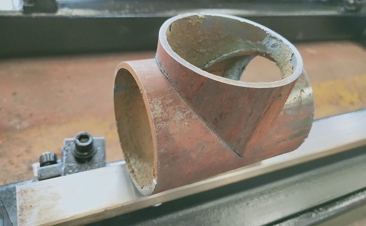 相貫線切割展示 相貫線切割展示